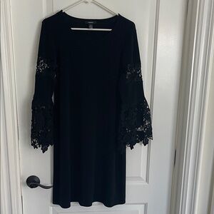 Alfani Black Long Sleeve Lace Dress